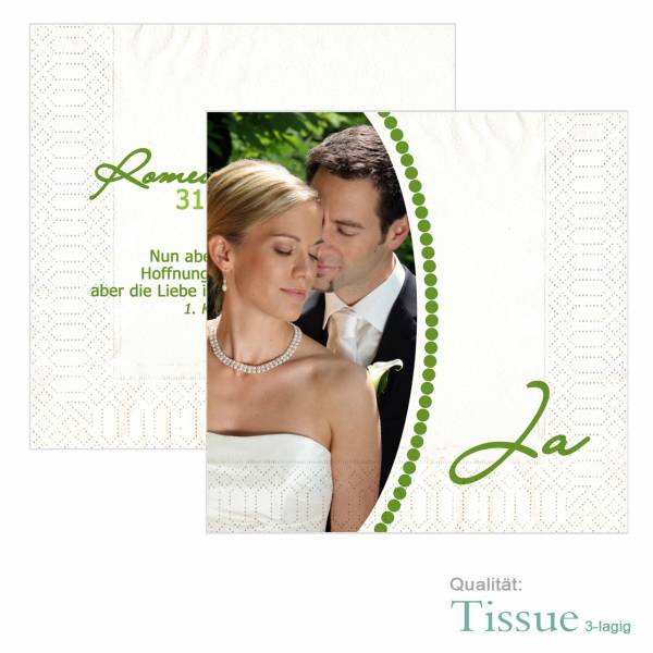 bedruckte Servietten zur Hochzeit Tissue