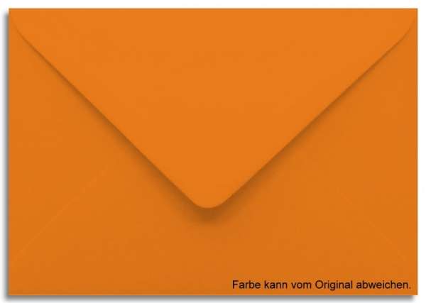 Briefumschlag orange 11 x 15,6 cm