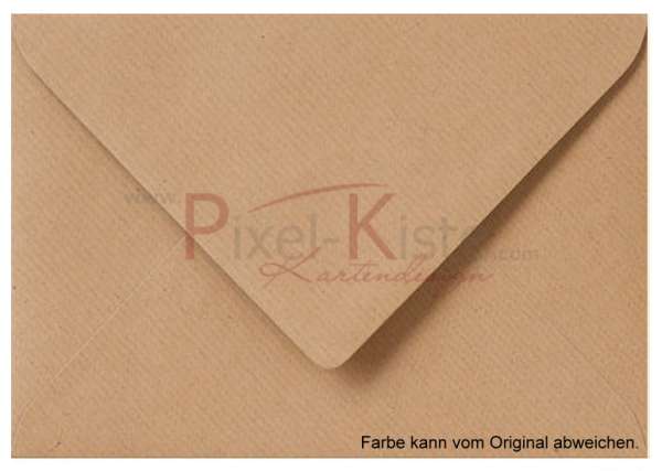 Briefumschlag Vintage braun 11 x 15,6 (A6)