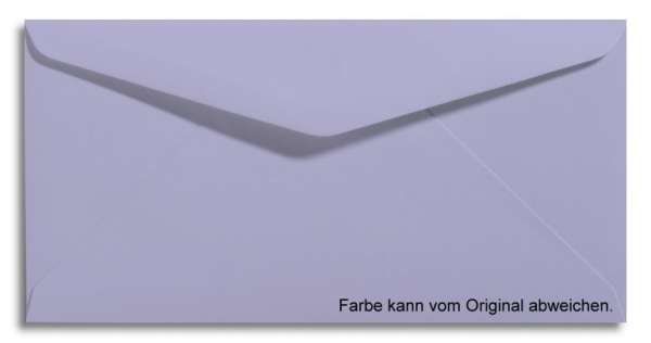 Briefumschlag lila/lavendel 11 x 22 cm