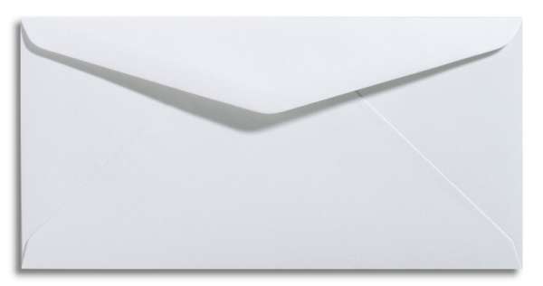 Briefumschlag weiß 11 x 22 cm