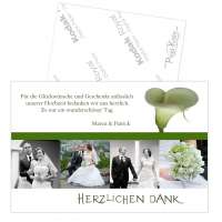 Danksagungskarten Hochzeit Verpartnerung 