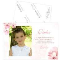 Danksagungen Kirschblüte Jugendweihe Kommunion Konfirmation in Fotoqualität