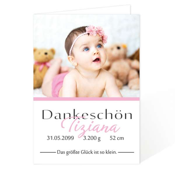 Danksagungskarten Dankeskarten zur Geburt