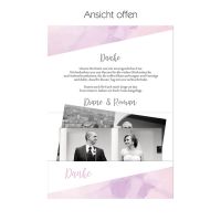 Danksagungskarten Pocketfold für die Hochzeit "Diane & Roman"