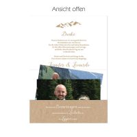 Danksagungskarten Pocketfold für die Berghochzeit "Jennifer & Leonardo"