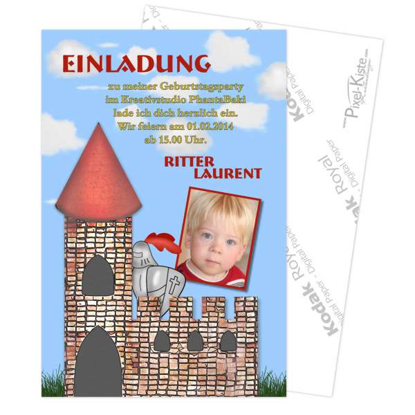 Einladung Kindergeburtstag Ritter