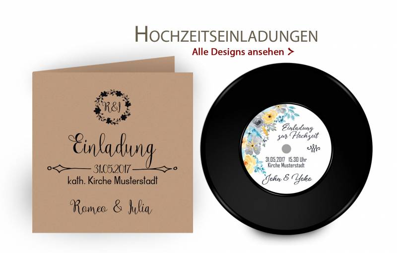 Einladungskarten Hochzeit