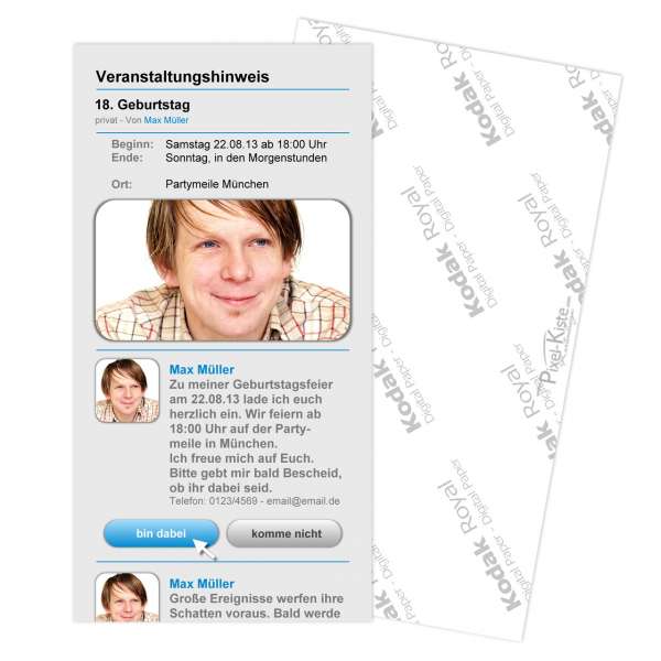 Einladungen Veranstaltungshinweis