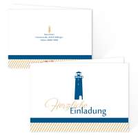 Einladungskarten zur Kommunion Taufe Konfirmation "Leuchtturm" online drucken lassen