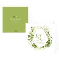 florale Einladungskarte zum Geburtstag "Greenery" online drucken lassen