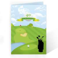 Einladungskarten für Golfer