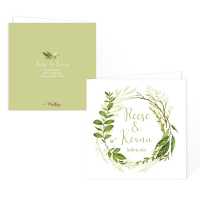 traumhafte Einladungskarten Greenery Wedding online gestalten lassen