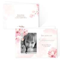 Einladungskarten Kirschblüte Jugendweihe Kommunion Konfirmation