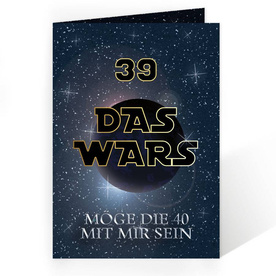 Originelle Geburtstagseinladung "DAS WARS" individuell drucken