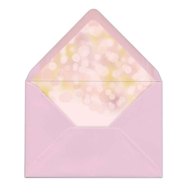 Umschlag-Liner Briefumschlag-Inlett Hochzeit gedruckt "Maxima & Alexander" rosegold