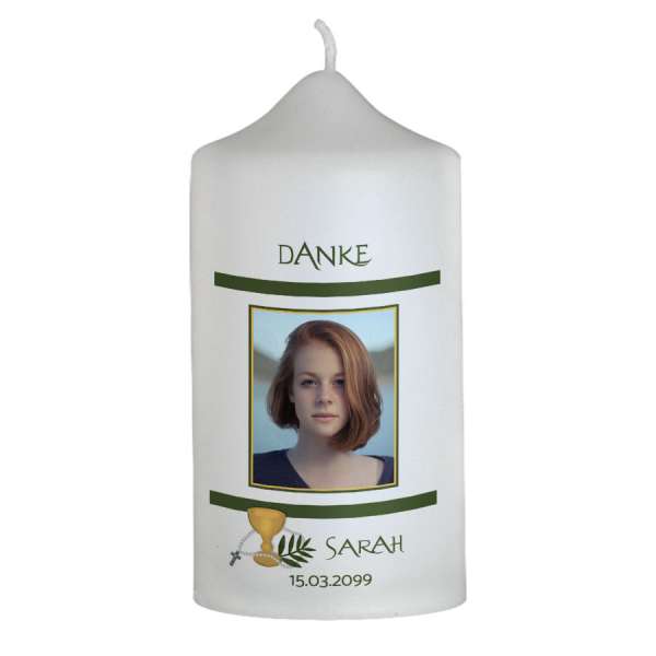 Fotokerze Konfirmation