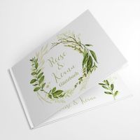 Gästebuch zur Hochzeit Greenery Wedding gestalten lassen