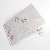 Personalisiertes Gästebuch Hochzeit Kirschblüte rosé kaufen