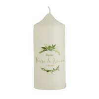 Gastgeschenk Dankeskerze Greenery Wedding jetzt bestellen
