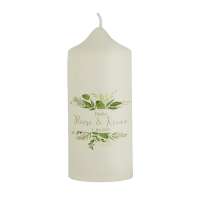 Dankeskerzen als Gastgeschenk zur Hochzeit Greenery Wedding 