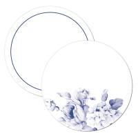 Geschenkanhänger Tischkarte Wunderkerzenanstecker mit blauen Blüten zur Hochzeit