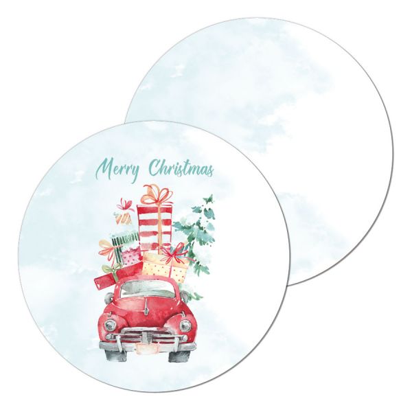 Geschenkanhänger Weihnachten Christmastruck watercolor online kaufen