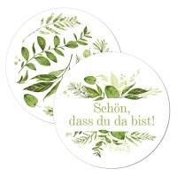 edle Geschenkanhänger Greenery Wedding für Gastgeschenke