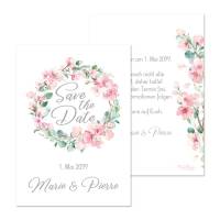 Save-the-Date Karten zur Hochzeit «Marie & Pierre»