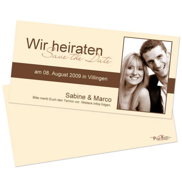 Save-the-Date Karten mit Foto