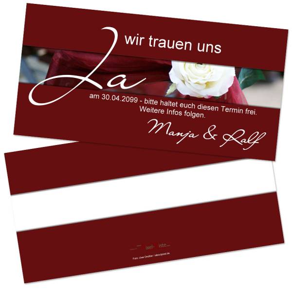 Save-the-Date Karten Hochzeit