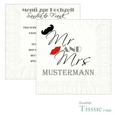 Sweetzer & Orange Hochzeitskarte 'Mr. & Mrs.' - Elegant & Klassisch