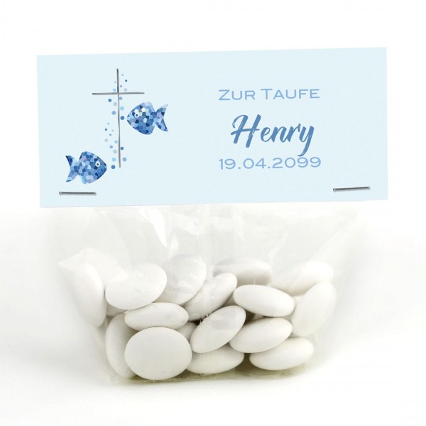 Gastgeschenk mit individuellem Text für die Taufe Henriette / Henry