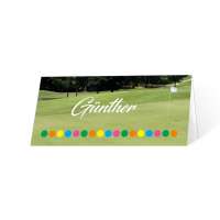 Tischkarten Platzkarten Golf Geburtstag