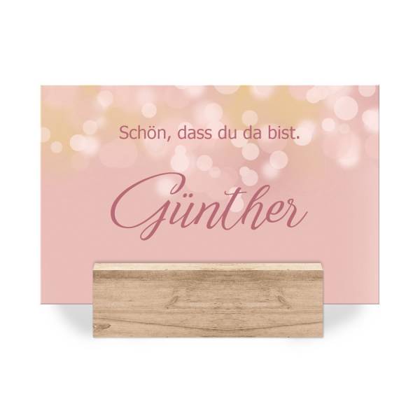 Tischkarten Kommunion Konfirmation Jugendweihe "Rosegold"