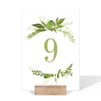 Tischnummern Hochzeit Greenery Wedding online bestellen