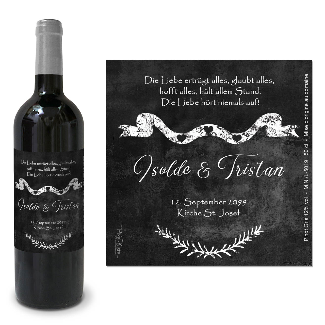 zur Hochzeit Schiefer Chalk